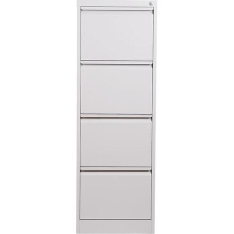 Συρταριέρα φακέλων Nextdeco γκρι 4 συρτάρια Υ133,1x46x62εκ.